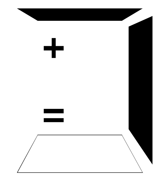 The image shows a simple black and white line drawing of an open book with two pages facing each other; there is no text present in this clip-art illustration.