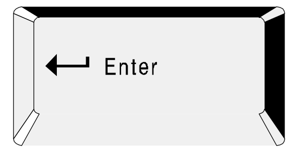 The image shows a computer mouse cursor pointing to an arrow on a webpage that says "enter."