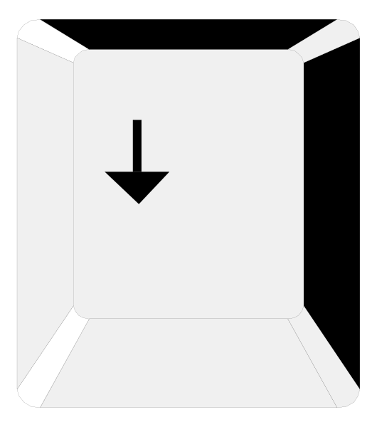 The image shows a white arrow pointing upwards inside an open cardboard box with no lid on it against a black background.