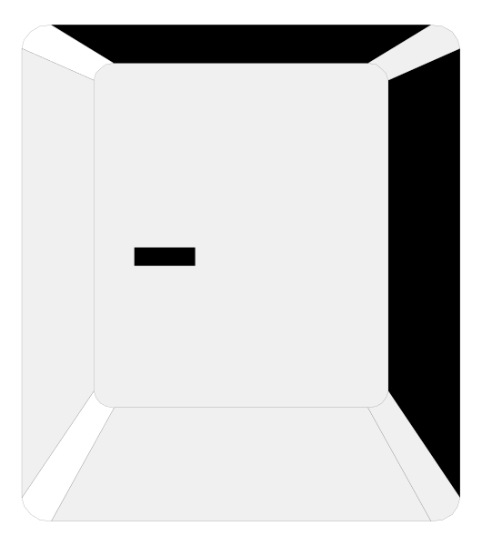 The image shows a simple white cardboard box with an open flap on top against a black background.