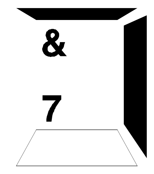 The image shows a black and white sign with numbers on it placed against an indistinct background that appears to be outdoors due to natural light illuminating from above left corner of photo.
