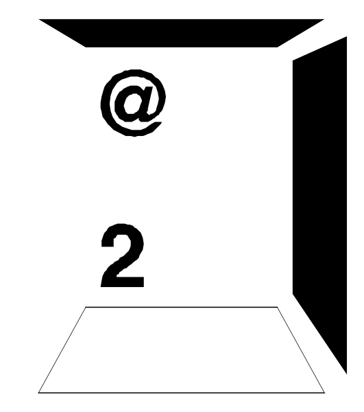 The image shows a black and white illustration of an envelope with two numbers on it: 2 & 9. There is also a stylized depiction of a mailbox in front of which sits another number, "1". Inside this box appears to be some sort of message or information that includes the word 'email'. The image has no other objects and there are no actions taking place; it's simply an illustration with numbers.