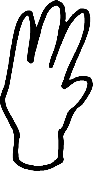 The image shows a hand with fingers spread out against a black background on top of which there is white text that reads "GIF".