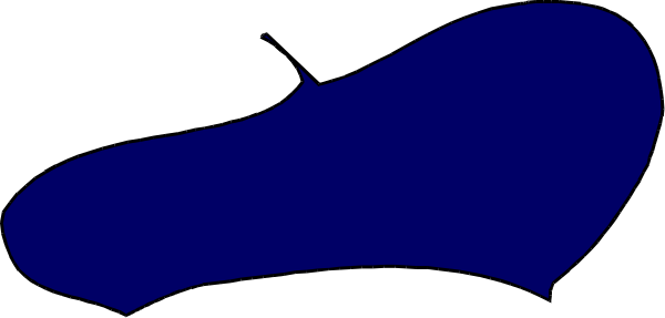 The image shows a blue silhouette of an animal on top of what appears to be water with ripples around it against a dark background.
