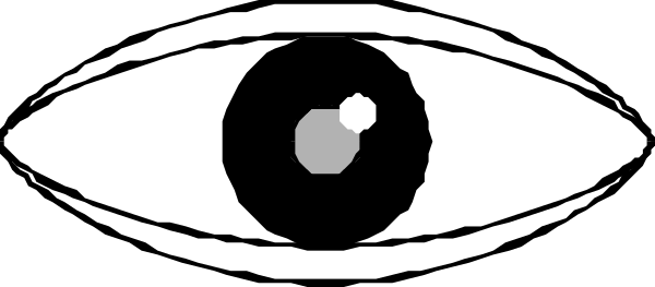 The image shows a close up of an eye with eyelashes against a black background.