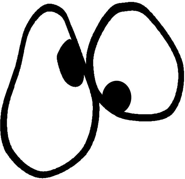 The black square with a white border represents an abstract concept rather than depicting any real world object, person, animal, action, or setting.