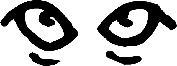 The image shows a black mask with two eyes peeking out from behind it against an indistinct background.