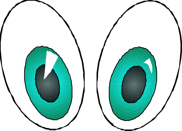 The image shows a closeup of two eyes with an iris pattern that resembles a digital glitch effect.