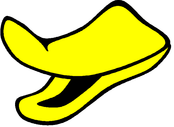 The image shows a yellow whale with an open mouth against a black background.