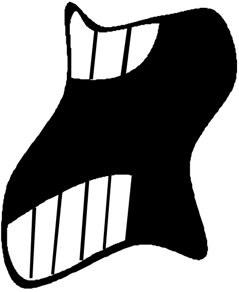 The image shows a black silhouette of an open mouth with teeth against a white background on the left side; there is no text present in this clip-art image.