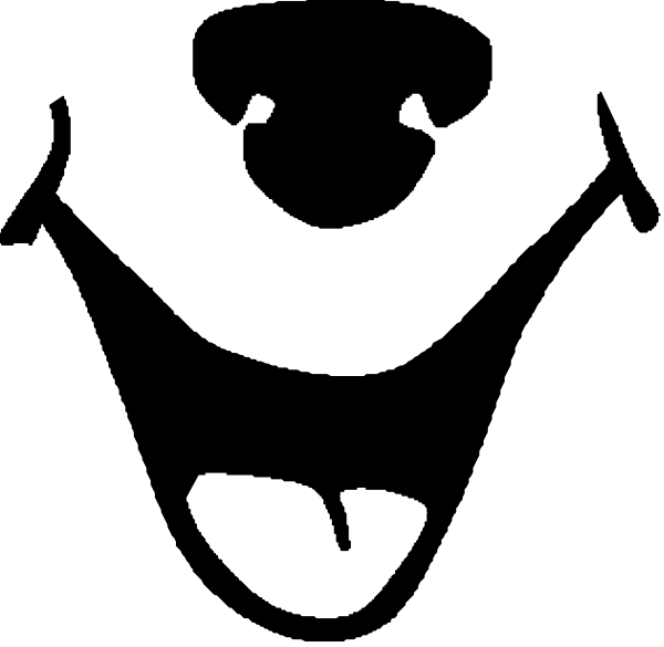The black silhouette of a cat's face with its eyes closed against an equally dark background is shown here.