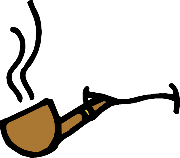 The image shows a black background with two white shapes that resemble hands holding what appears to be an object shaped like a brown rectangle; there is no text present in this clip-art image.