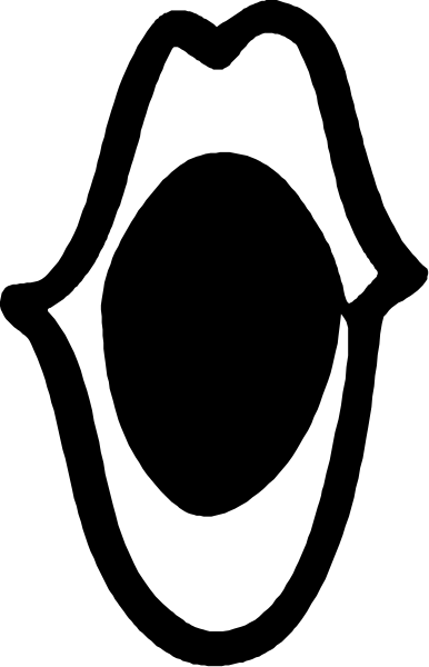 The image shows a black and white silhouette of an eye with eyelashes on it against two different backgrounds: one is dark grey and the other lighter grey.