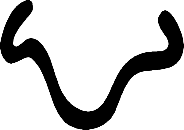 The image shows a black line with two white rectangles on either side of it against a gray background.