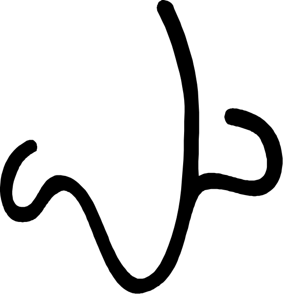 The image shows a simple black and white line drawing of three vertical bars with varying lengths from left to right against an empty background.