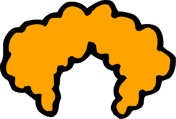 The image shows a black background with an orange abstract shape that resembles a stylized map of Africa on it.