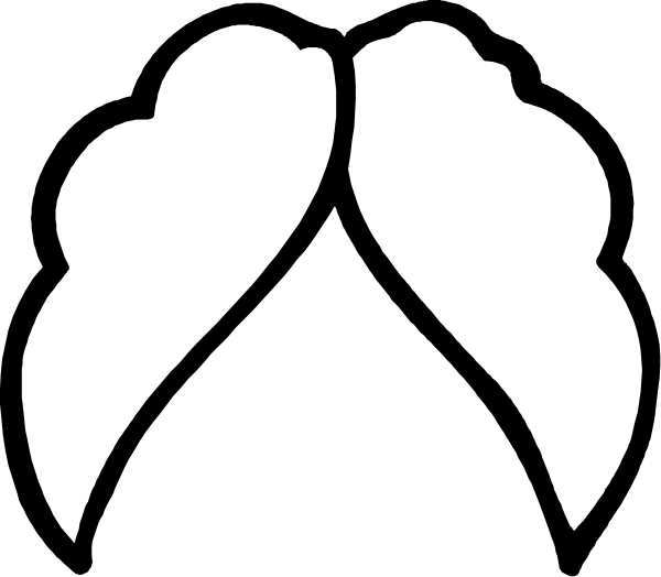 The black and white silhouette of two hands clasped together with a heart shape between them on what appears to be an envelope background.