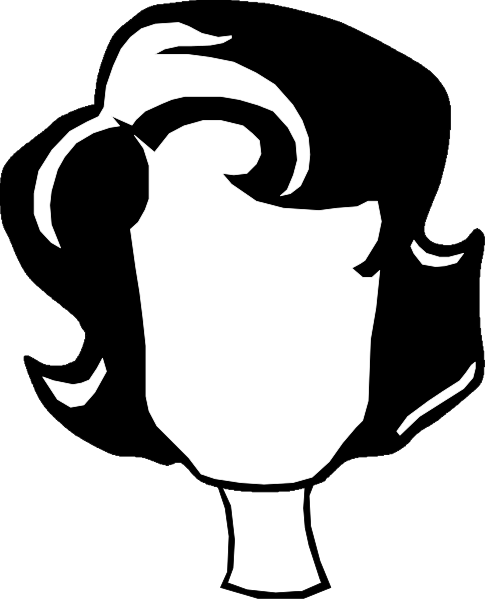 The black and white silhouette of a person's head with an earphone on it against a dark background.