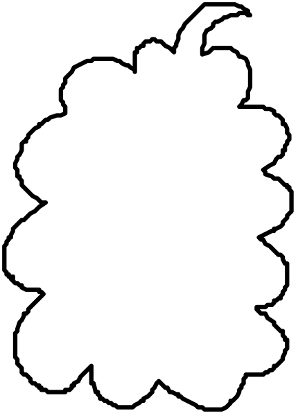 The image shows a black silhouette of an apple on top of what appears to be a white background with some indistinct shapes below it that could represent leaves or other plant parts in shades of gray, set against a darker grey backdrop.