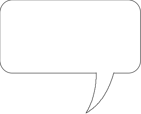 The image shows a speech bubble with text inside it that reads "hello" on top of another smaller speech bubble containing an exclamation mark at its center.