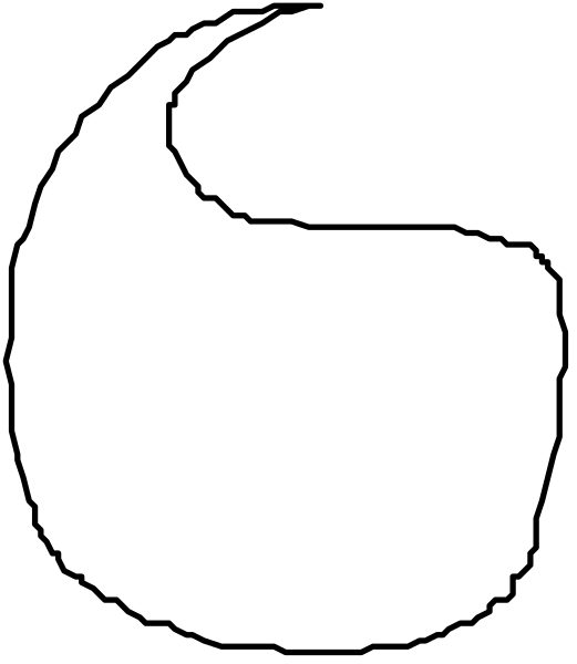 The image shows a black screen with white lines forming an abstract pattern that resembles vertical blinds on windows.