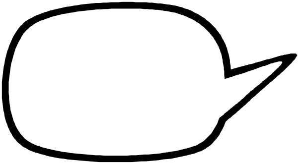 The image shows a speech bubble with an exclamation mark inside it against a black background.