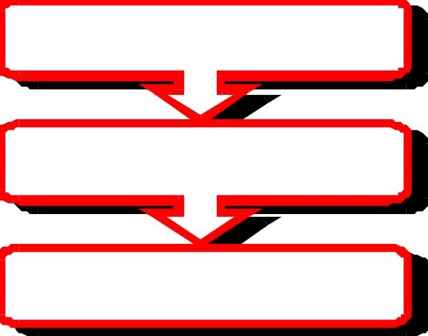 The image shows a red cross on top of three white stripes against an orange background with black borders at each corner.