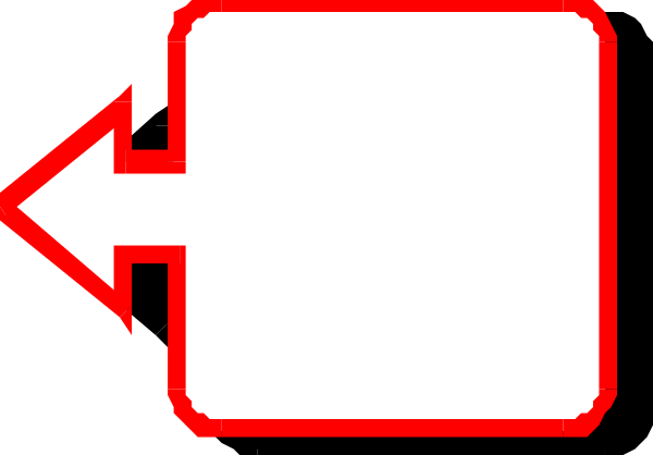 The image shows a simple graphic with two arrows pointing to each other on either side of an arrow that points straight ahead; there is no text present in this clip-art illustration.