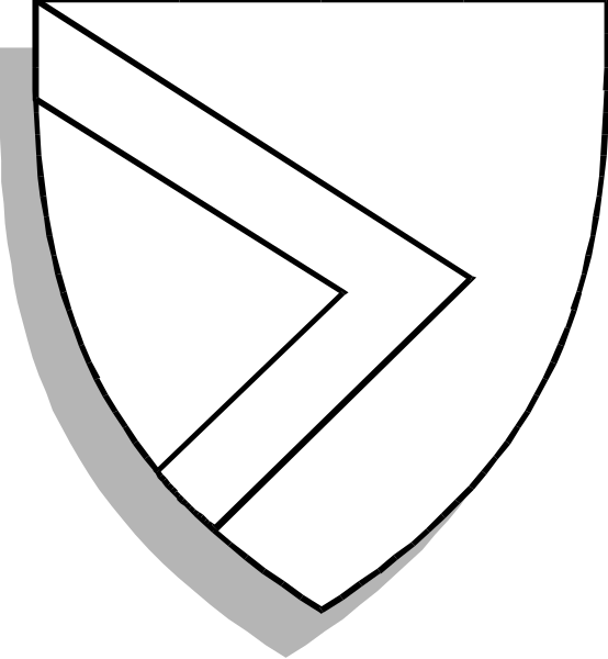 The image shows a shield with an arrow pointing upwards on it against a white background.