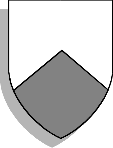 The image shows a shield with an emblem on it against a white background.