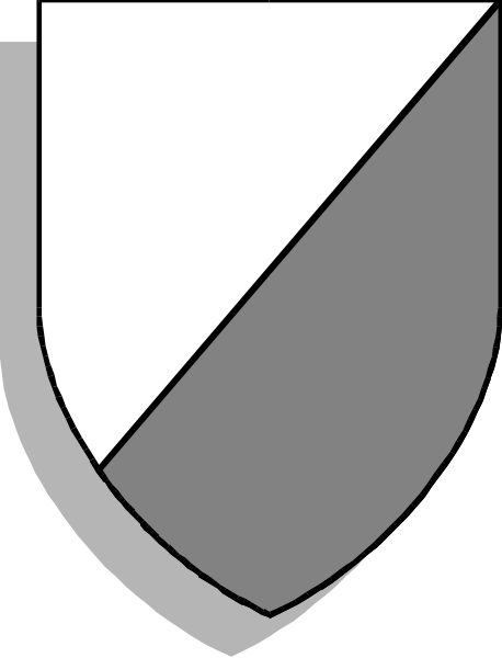 The logo of a shield with an emblem on it against a white background.
