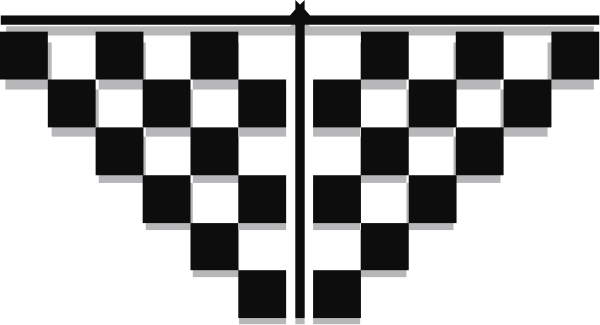 The image shows a black keyboard with white keys on it against an indistinct background that appears to be grayish-brown in color.