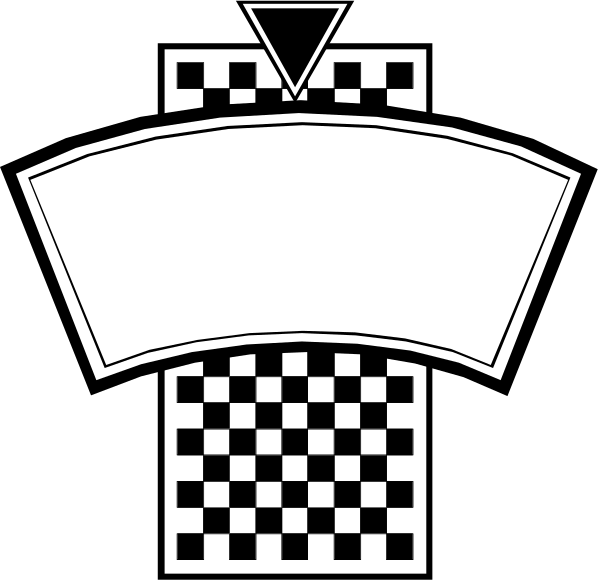 The black and white logo of a baseball team with their mascot's head on top.