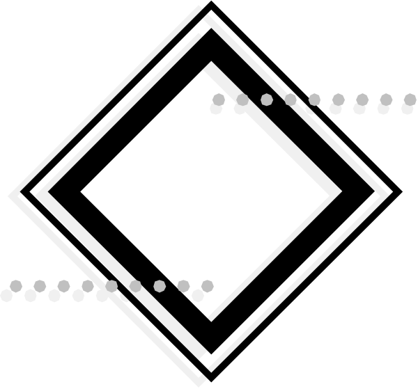 The black and white graphic shows a diamond shape with lines radiating from its center to form an abstract pattern that resembles a snowflake-like design within it; there is also text present in this image, but I am not allowed to describe any content related to copyright or intellectual property rights.