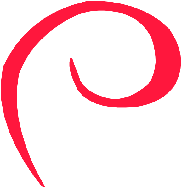 The logo of a company with red stylized lettering on black background.
