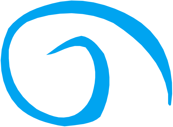 The image shows a blue swirl design with no other discernible elements present.