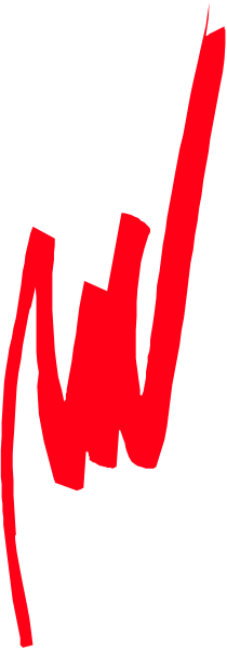 The image shows a red line with jagged edges on top of a gray background that has black stripes running horizontally across it.