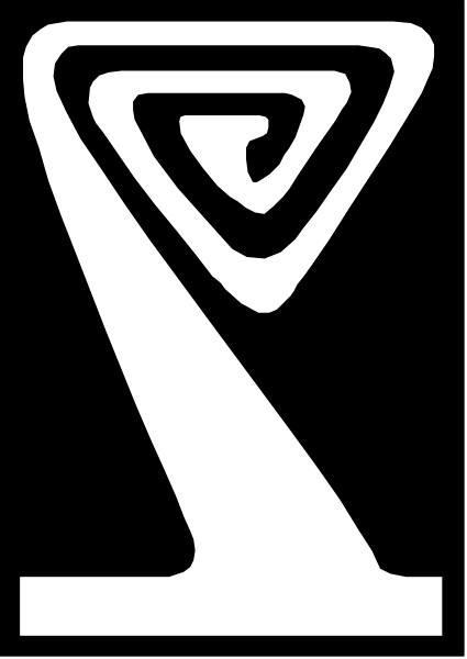 The image shows a black and white striped pattern with no discernible content within it.