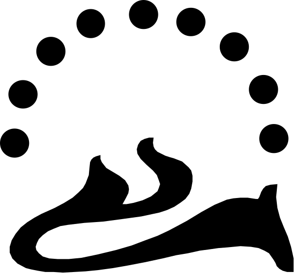 The black and white photo shows a simple geometric design with two rectangles connected by straight lines forming an abstract shape against a dark background.