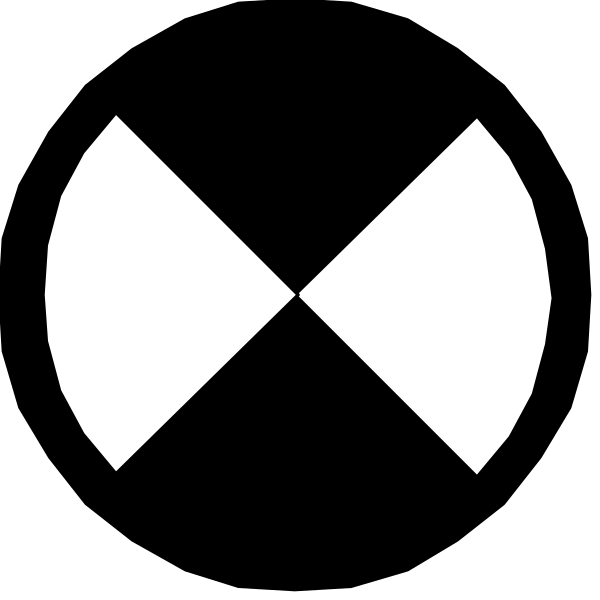 The black and white logo of a company with an arrow pointing upwards next to it.