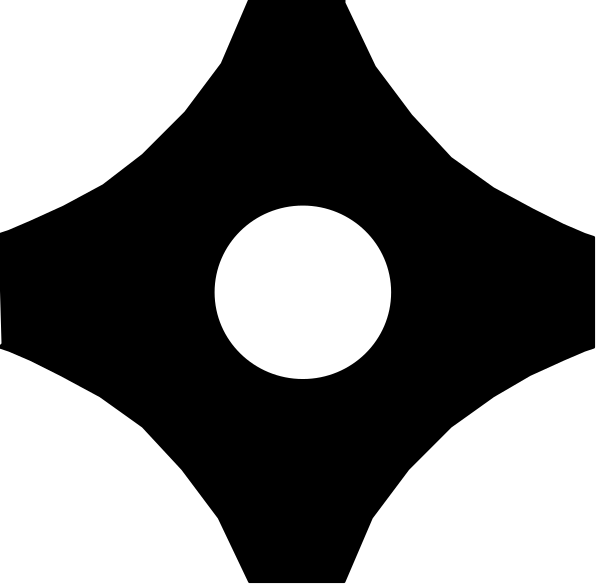 The black background of a night sky with only two visible stars: one larger than the other on its left side.