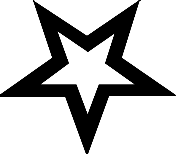 The image shows a black flag with white star symbol on it.