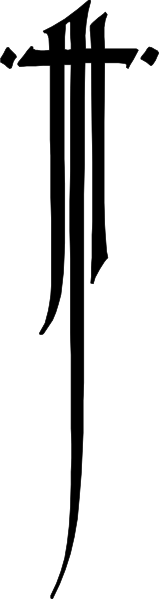 The image shows a black and white striped pattern with no discernible content within it.