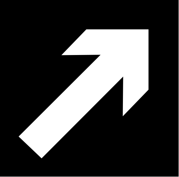 The image shows a black arrow pointing upwards against a white background with no additional context provided about any other elements present within it.