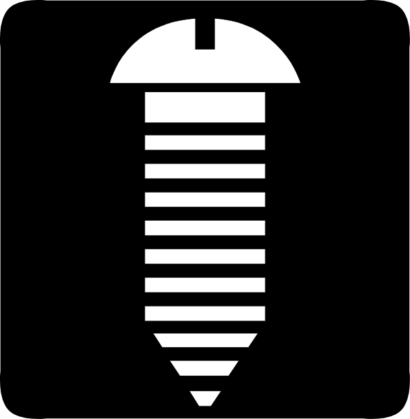 The image shows a black and white icon of an umbrella with raindrops falling from it on top left corner against a dark background.