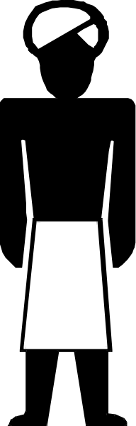 The image shows a black and white photo of two figures standing side by side with their backs to each other; it appears as if one figure is walking away from another who seems stationary in front of them.