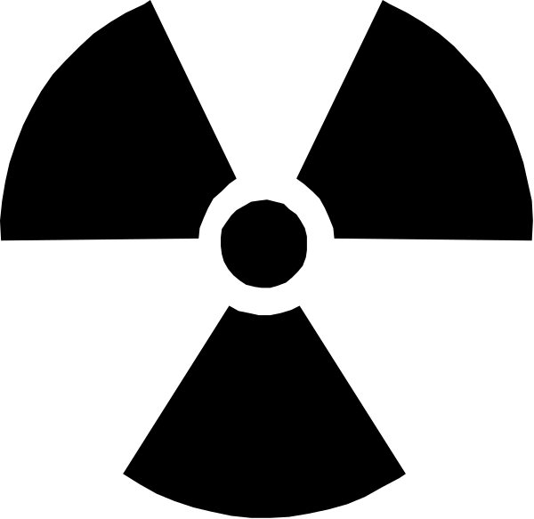 The black square contains a white rectangle with two smaller rectangles inside it on either side of an empty space at its center.