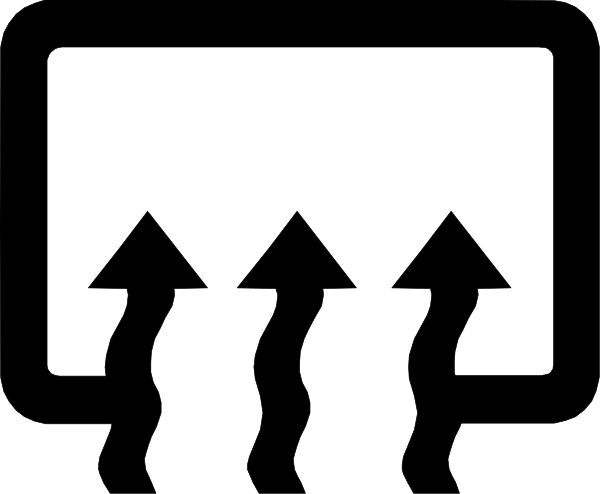 The image shows a black screen with white text that reads "Hello World!"