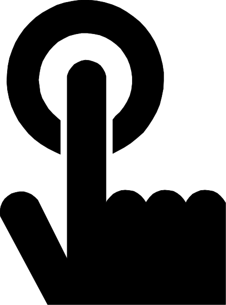 The image shows a black square with white stripes on either side of it against a gray background.