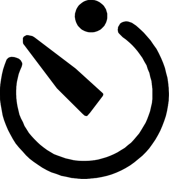 The image shows a simple black and white line drawing of three vertical lines with varying lengths against an empty background.